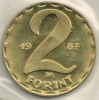 Hungary Ungheria 2  Forint  KM#591  1987 - Hungría