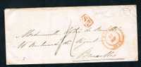 Belgique Precurseur 1845 Lettre Càd NAMUR + SR + Boite Rurale H De Jausse ( Faulx ) - 1830-1849 (Belgica Independiente)