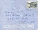 French Equatorial Africa 1950 Commercial Cover From Pointe-Noire To Nice Franked With Single Stamp 10 Fr. - Storia Postale