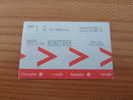 Ticket De Transport "renfe Rodalies - BONOTREN" Barcelonne ESPAGNE - Europe