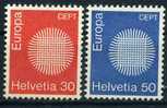 1970 Svizzera, Europa , Serie Completa Nuova (**) - Unused Stamps