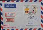 Cover / Brief / Lettre 1964 R Brno --> Austria, Praga 1962 Exhibition / Ausstellung / Exposition Mi 1341 -4 - Storia Postale