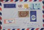 Cover / Brief / Lettre 1965 R Brno --> Austria, UNO - ONU Cooperation Mi 1458/50, 1552 - Storia Postale