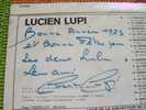 LUCIEN  LUPI  °  AUTOGRAPHE  SUR  VINYLE  33  TOURS - Autógrafos