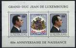 1981 Lussemburgo, 60° Compleanno Granduca Foglietto , Serie Completa Nuova (**) - Unused Stamps