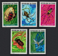 Chad 1972 MiNr. 510 - 514  Tschad Insects Spiders Bugs 5v MNH** 16,00 € - Ragni