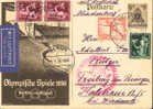 Jeux Olympiques 1936 Olympic Flight  Vol Olympique  Zeppelin 129 Hinderburg - Sommer 1936: Berlin