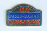 PARIS DAKAR - PARIS LE CAP 1992 - La Plaque - A.B. - A473 - Rallye