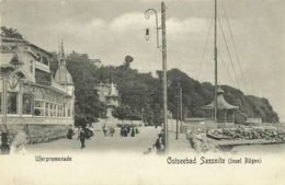 AK Rügen Sassnitz Uferpromenade Gasthaus ~1900 #11 - Sassnitz