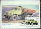 1986 RUSSIA MAXIMUM CARD 2 TRUCK TRUCKS - Camions