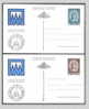 1982-S.MARINO-CENTENARIO INTERI POSTALI. (C.55-56) - Postal Stationery