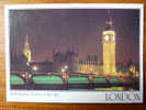Royaume Uni, Londres, Westminster Bridge & Big Ben La Nuit - London Suburbs