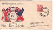 G131 - Enveloppe D´Australie FDC En 1950 - 2 1/2d King George - Poststempel