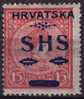 1918 Yugoslavia SHS Croatia - King Charles - Mi 65 - 95 EUR - Ungebraucht