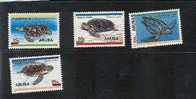 Aruba  - Turtles, Set Of 4 Stamps,  MNH - Turtles