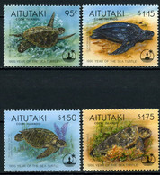 Aitutaki 1995 MiNr. 744 - 747  Turtles Marine Life 4v MNH** 15 € - Tortues