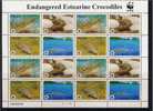 PALAU: FEUILLET CROCODILES-WWF 1995. NEUF - Other & Unclassified