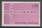 France Rep. Française 1971 Mi 1749 YT1677 Sc1304 ** Brotherhood And Cooperation Represented By Chain - Europa - 1971