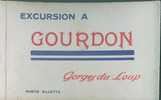 Excurcion à Gourdon  Carnet De 10 Vues - Gourdon