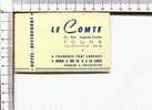 CARTONNETTE PUBLICITAIRE  - HOTEL - RESTAURANT  - LE COMTE  -  Tours - Sonstige & Ohne Zuordnung