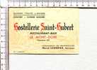 CARTONNETTE PUBLICITAIRE  - RESTAURANT - BAR -  HOSTELLERIE SAINT HUBERT  -   LE  MONT D'OR - Andere & Zonder Classificatie