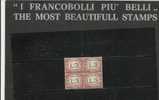 SAN MARINO 1897-1919 SEGNATASSE POSTAGE DUE TASSE TAXES LIRE 3 MNH OTTIMA CENTRATURA QUARTINA - Timbres-taxe