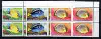 Cocos Islands 1979 Fishes Set Of 17 As Blocks Of 4 MNH  SG 34-47 - Islas Cocos (Keeling)