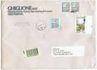 1978-90  Grande Busta (260x190)  "Assicurata L. 100.000" Affrancata Con 1369-1370-1877 - Postal Parcels