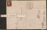 GREAT BRITAIN - 1843 SG 8 - 1d Red-brown Plate 41 MALTESSE CROSS - Posting 2 Days Before Plate Was Registered - Briefe U. Dokumente