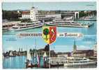 GERMANY FRIEDRICHSHAFEN BODENSEE Multiview Vintage Postcard With  SHIPS  Ca 1960s - Friedrichshafen