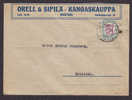 Finland ORELL & SPILÄ - KANGASKAUPPA Wiipuri 1927 Cover To Helsinki - Briefe U. Dokumente