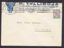 Finland P. TYLLINOJA Kangastavaraliike - Tygvaruaffär, TURKU 1927 Cover To Helsinki - Cartas & Documentos