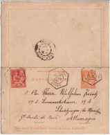 ENTIER POSTAL - CARTE LETTRE - TYPE MOUCHON - VOYAGEE En 1902 De LE PUY (RECETTE AUXIL) Pour SCHWETZINGEN (BADEN) - Cartes-lettres