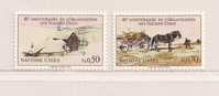 N. U.  GENEVE    ( NUGE - 2  )  1985  N° YVERT ET TELLIER  N°  133/134   N** - Neufs