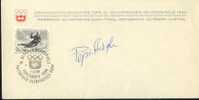 Jeux Olympiques 1964 Innsbruck  Signature Firma Josef Pepi Stiegler Olympic Champion - Hiver 1964: Innsbruck