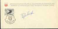 Jeux Olympiques 1964 Innsbruck  Signature Firma Josef Pepi Stiegler Olympic Champion - Inverno1964: Innsbruck