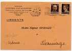 ROMA - UDINE  -  Card / Cartolina   Pubblicitaria  16.9.1945 - Imperiale S.F.Cent.30 + 10 Con Fasci - Marcophilie