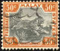 Malay States #25a Used 50c Brown Orange & Gray Tiger From 1901 - Federated Malay States