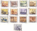 China 1955 S13 (341) Strive For Fulfilment Of 1st Five Year Plan,13 Stamps Used - Usados