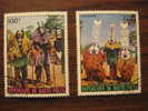 +Burkina Faso 1973, C174-5, Danseurs Masqués Bobo, 2v, O - Burkina Faso (1984-...)