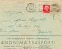 1945 LETTERA  INTESTATA   CON ANNULLO  NAPOLI - Marcophilia