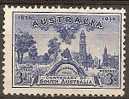 AUSTRALIA - 1937 3d South Australia. Scott 160. Mint Lightly Hinged * - Nuevos