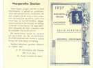 Kalender  MARGARETHA SINCLAIR 1937 - Petit Format : 1921-40