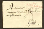 Belgique Precurs 1807 Lettre Avec Marque " 94 / Bruxelles" Luxe - 1794-1814 (Französische Besatzung)