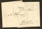 Belgique Precurs 1827 Lettre Datée De St- Saint-Pétersbourg Avec Marque Gend - 1815-1830 (Dutch Period)