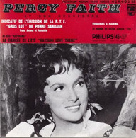 EP 45 RPM (7")  B-O-F Percy Faith / Patricia Owens  "  La Fiancée De L'été  " - Musique De Films