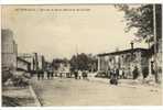 Carte Postale Ancienne Bétheniville - Rue De La Gare. Mairie Et Les Ecoles - Bétheniville