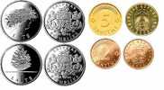 Latvia - Lettland  Full Set - 2006 Y  - UNC - Coins - Letonia