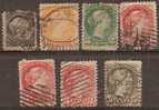 CANADA - 1870-89 1c-5c Queen Victoria (½c Damaged And Repaired). Nice Group - Used Stamps