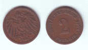 Germany 2 Pfennig 1904 A - 2 Pfennig